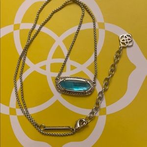 Annika Pendant Necklace In London Blue Illusion